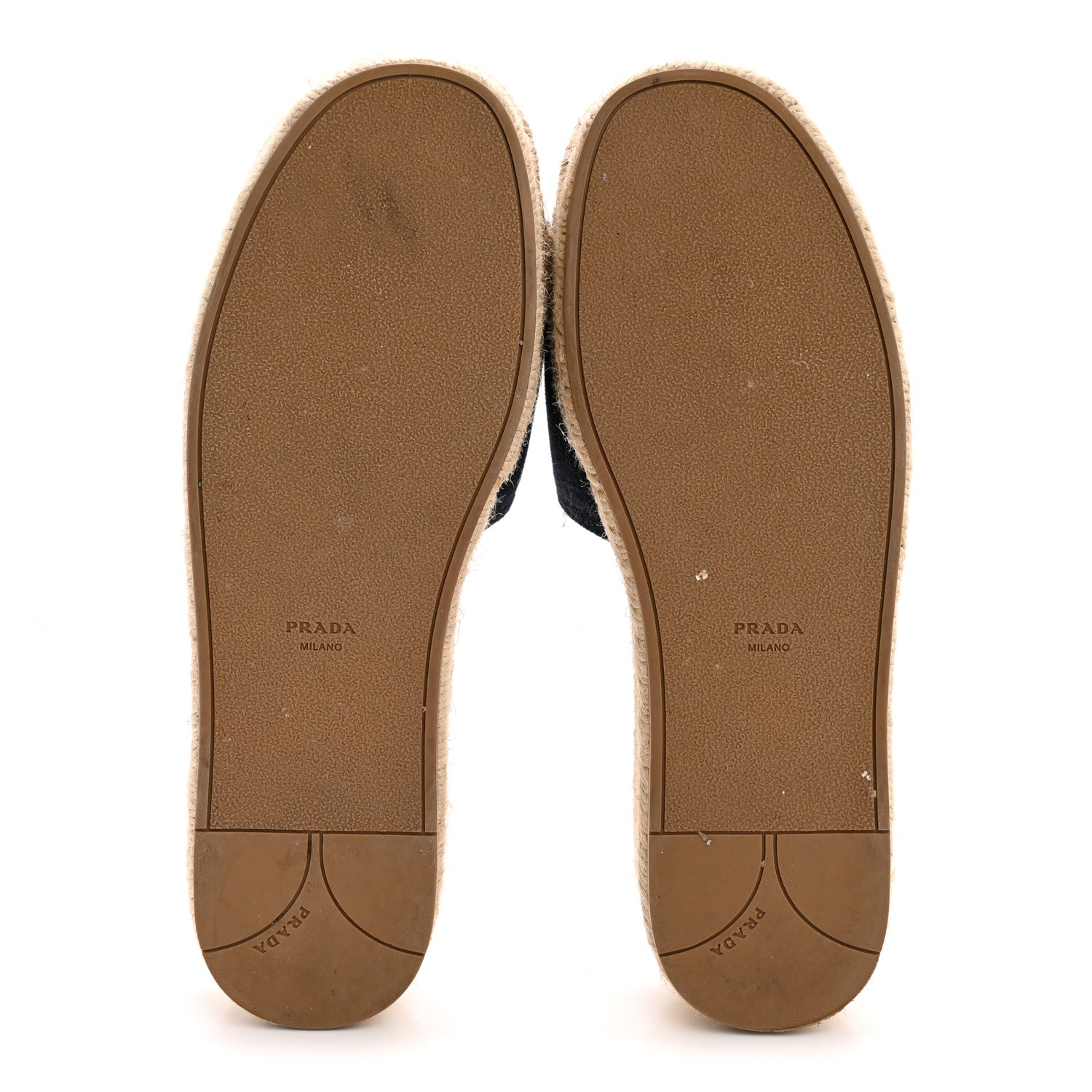 Prada Denim Logo Espadrilles Sandals 39 Blue 6 of 9
