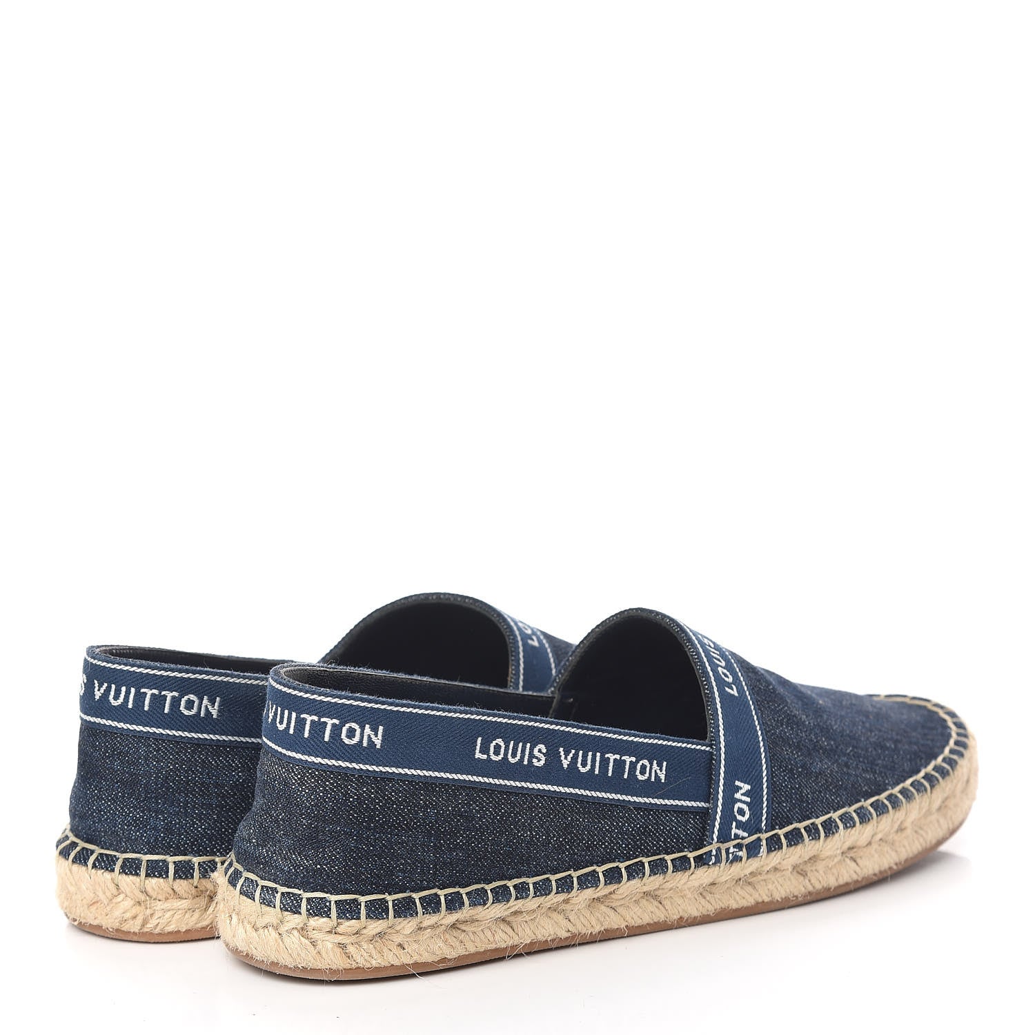 Louis Vuitton Denim Croisiere Espadrille 37.5 Marine 4 of 14