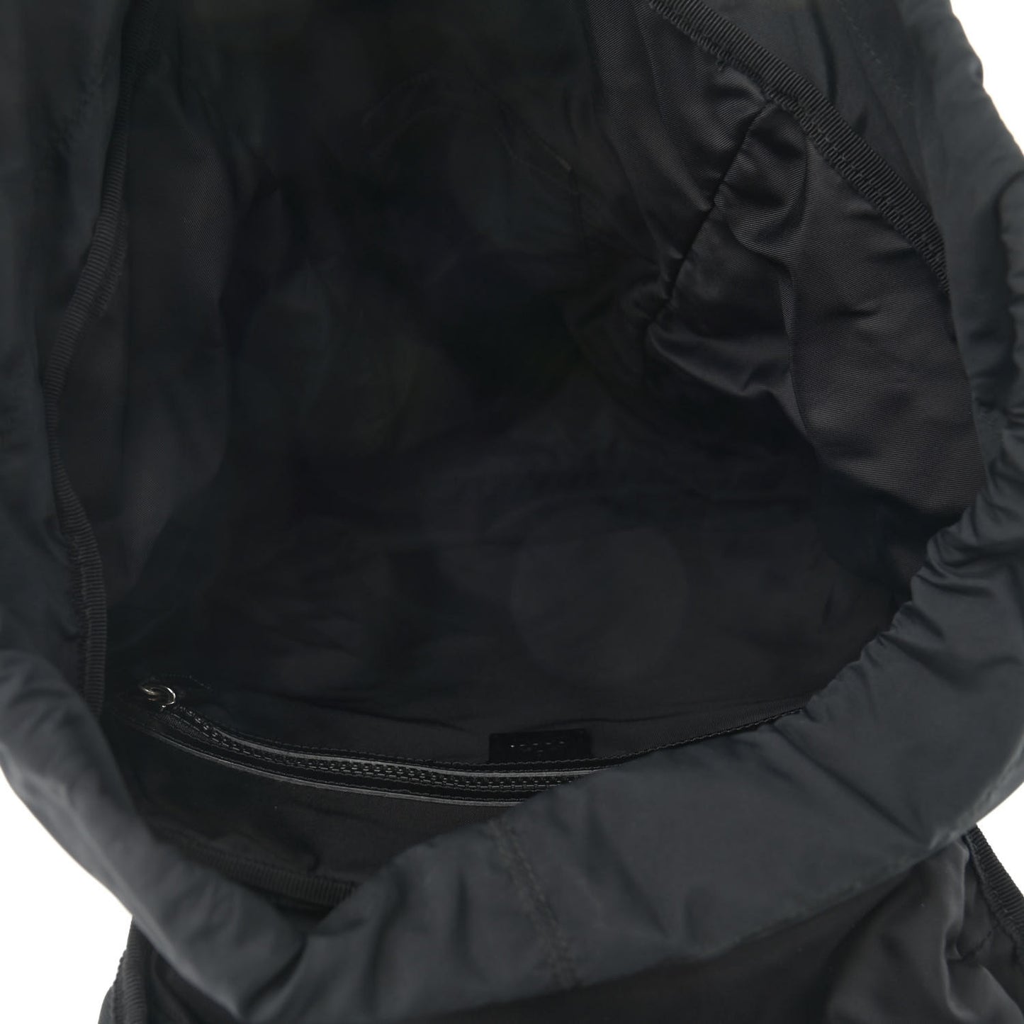 Techno Canvas Web Double Buckle Backpack Black