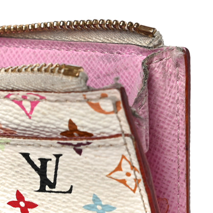 Louis Vuitton Monogram Multicolor Key Pouch White Litchi 12 of 14