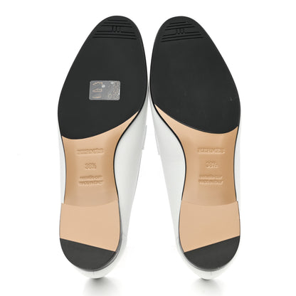 Hermes Calfskin Womens Paris Loafers 38.5 White Bois De Santal 5 of 9