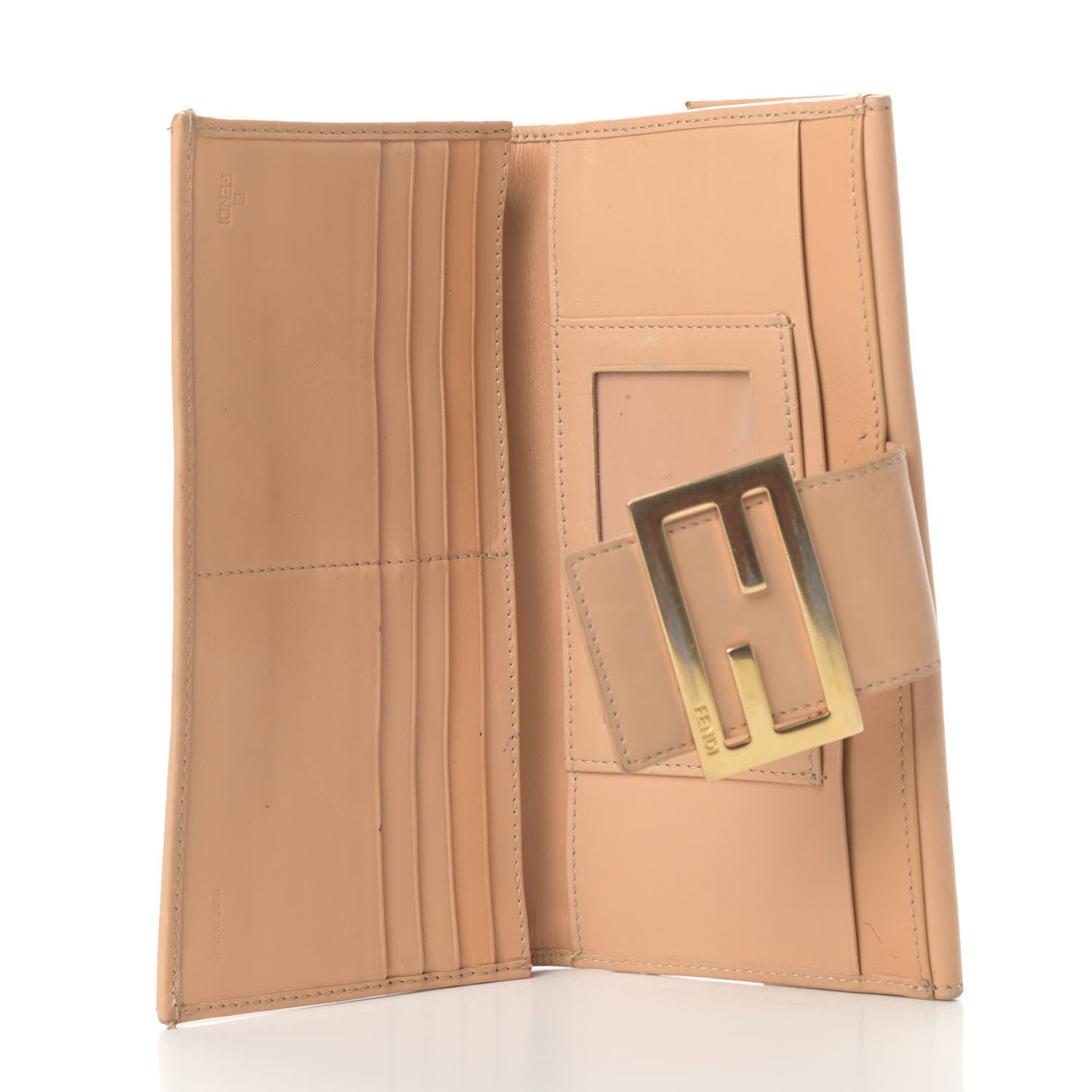 Fendi Zucchino Forever Continental Wallet Beige 5 of 15