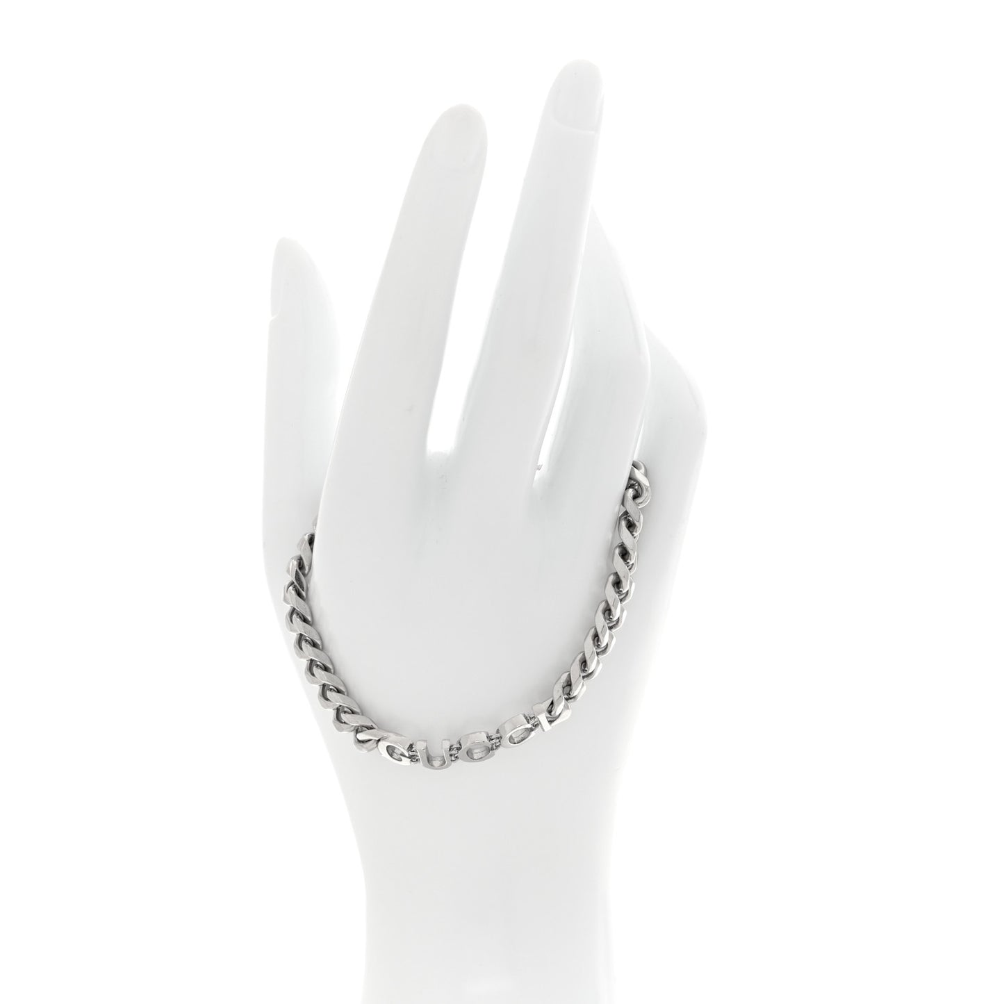 Sterling Silver Logo Link Bracelet