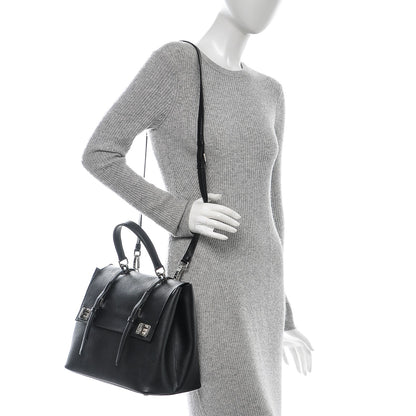 Prada Saffiano Cuir Convertible Top Handle Tote Nero Black 2 of 7