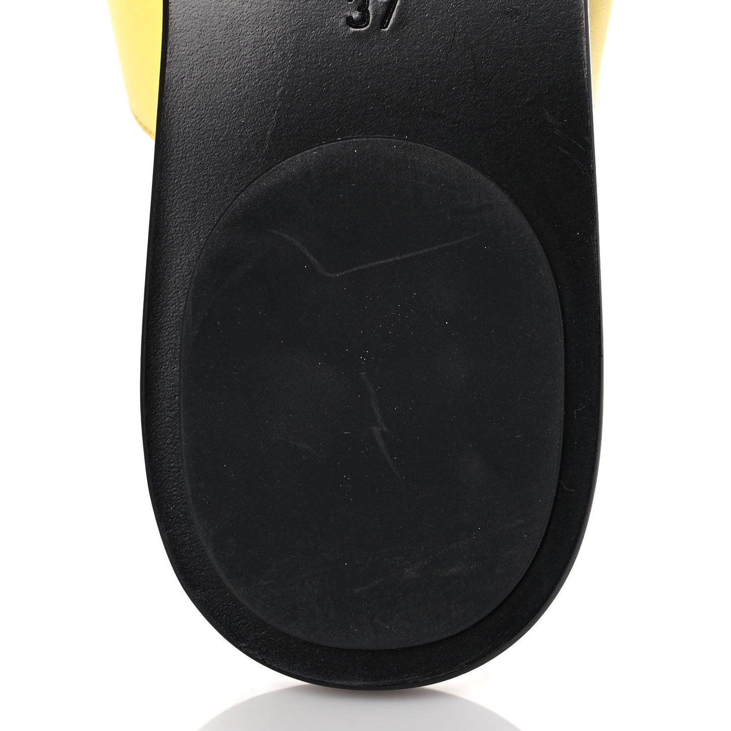 Calfskin GG Marmont Thong Sandals 37 Banana