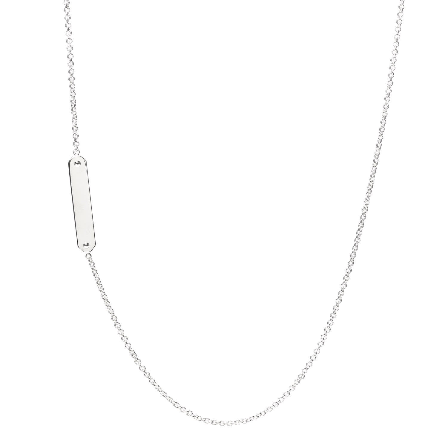 Tiffany Sterling Silver Tag Chain Necklace 1 of 7