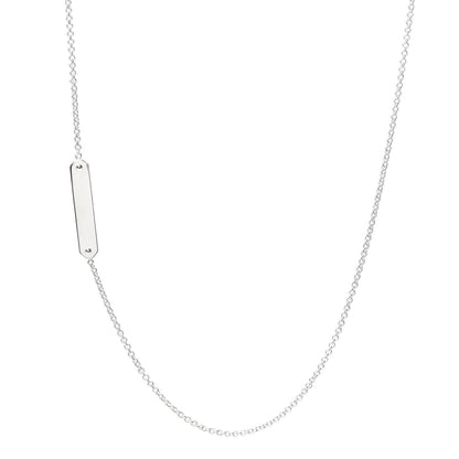 Tiffany Sterling Silver Tag Chain Necklace 1 of 7