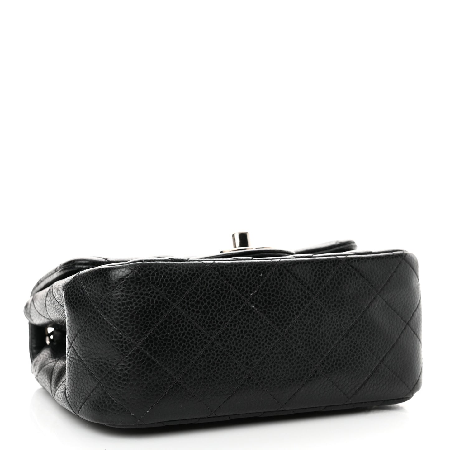 Caviar Quilted Mini Square Flap Black