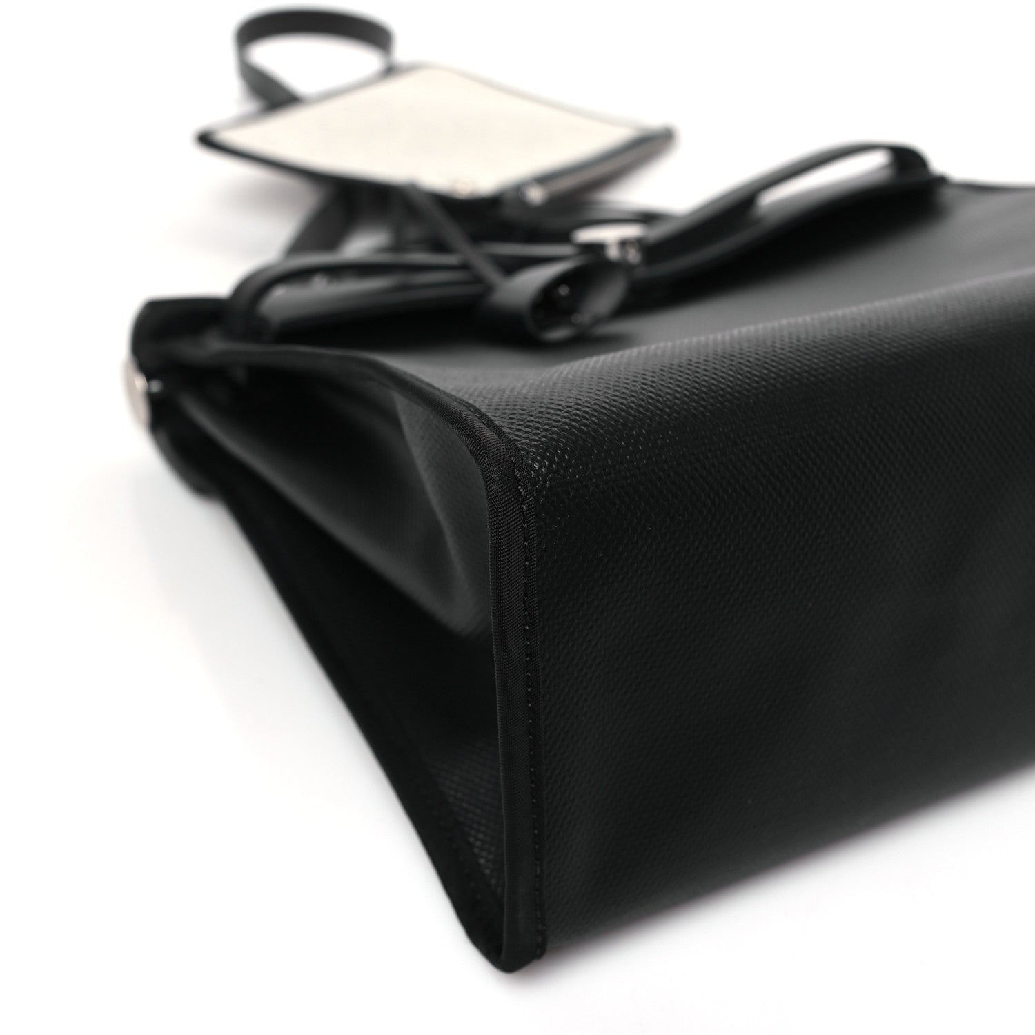 Hermes Toile H Berline Vache Hunter Herbag Zip PM 31 Black Ecru 8 of 9