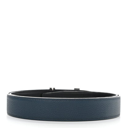 Hermes Box Togo Matte Alligator 32mm Quizz H Belt 110 Black Bleu De Prusse 4 of 6