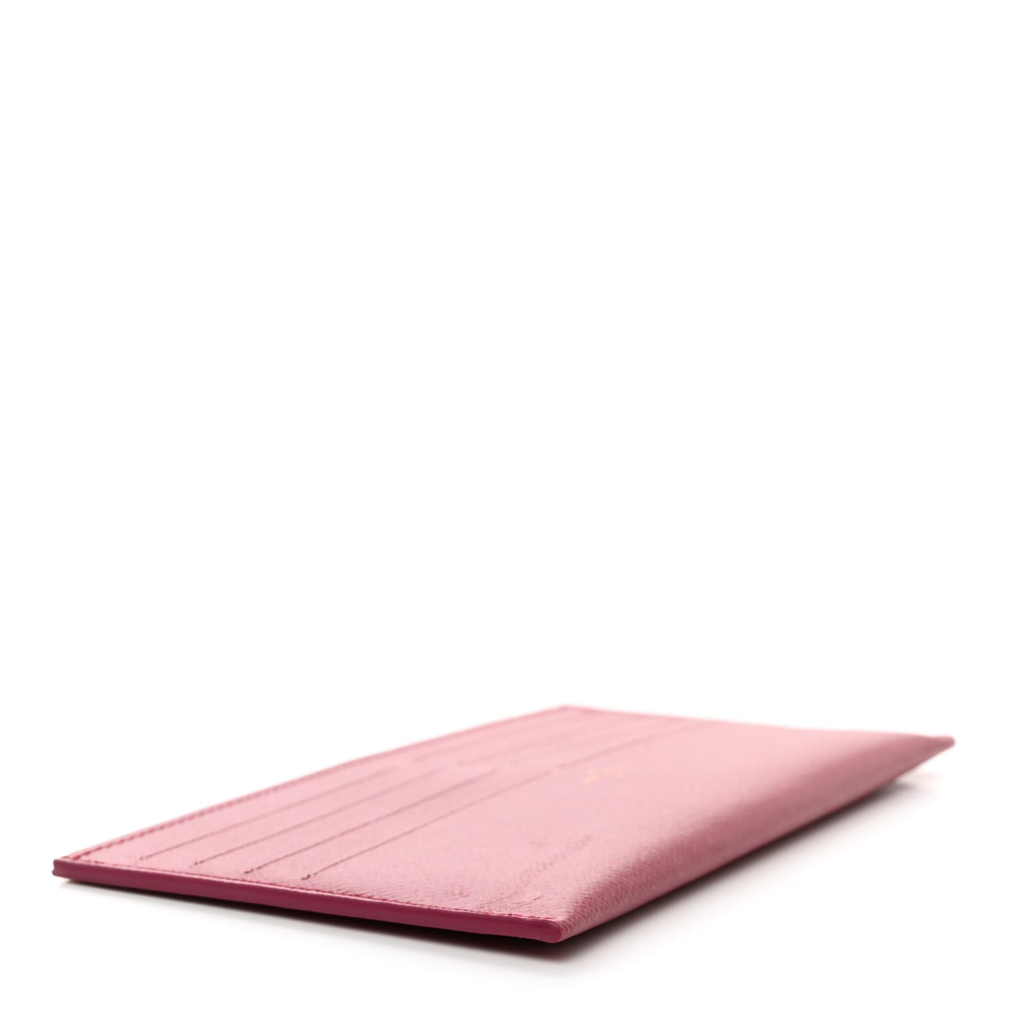 Calfskin Felicie Card Holder Insert Fuchsia