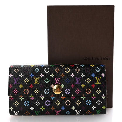 Louis Vuitton Monogram Multicolor Sarah Wallet Black Grenade 10 of 10
