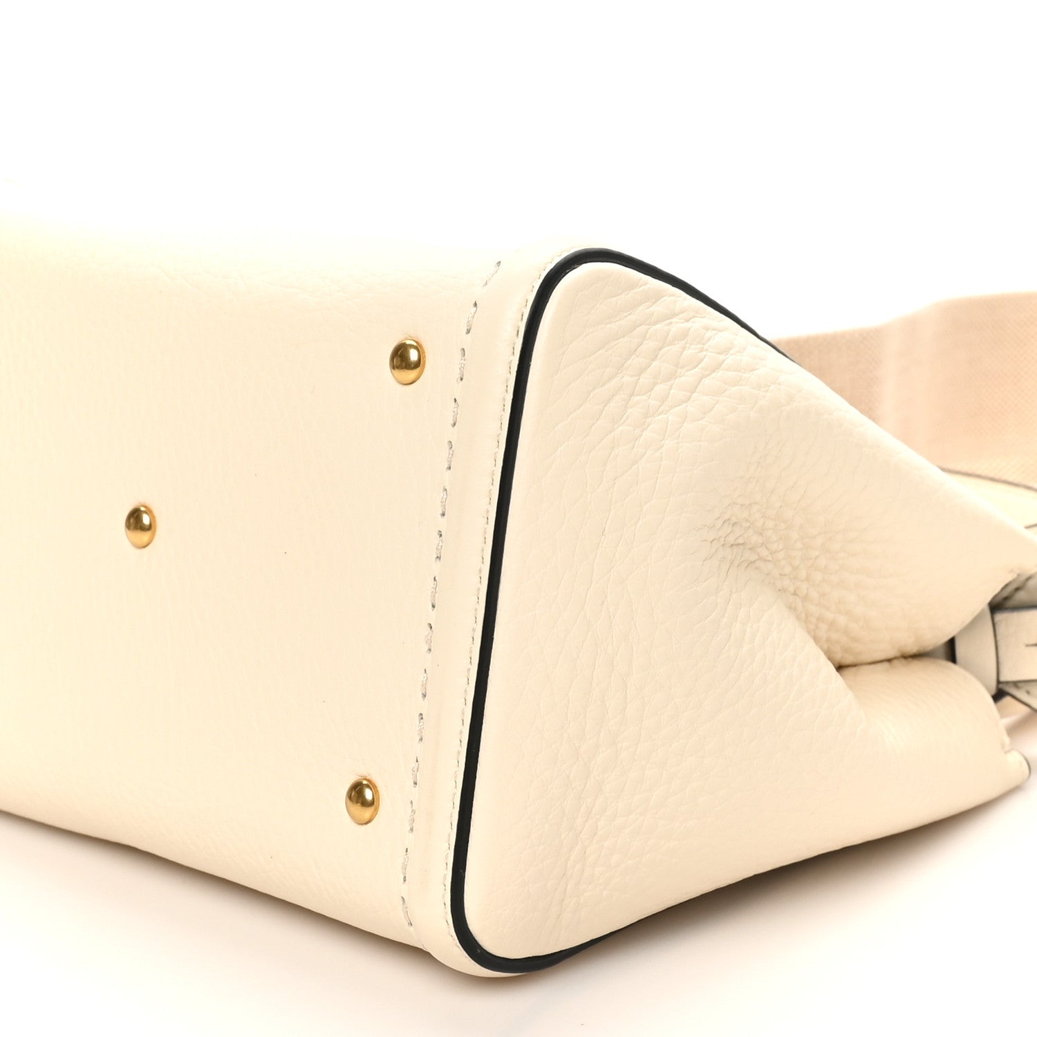 Valentino Garavani Soft Grainy Calfskin Alltime Small Handbag Ivory 9 of 9