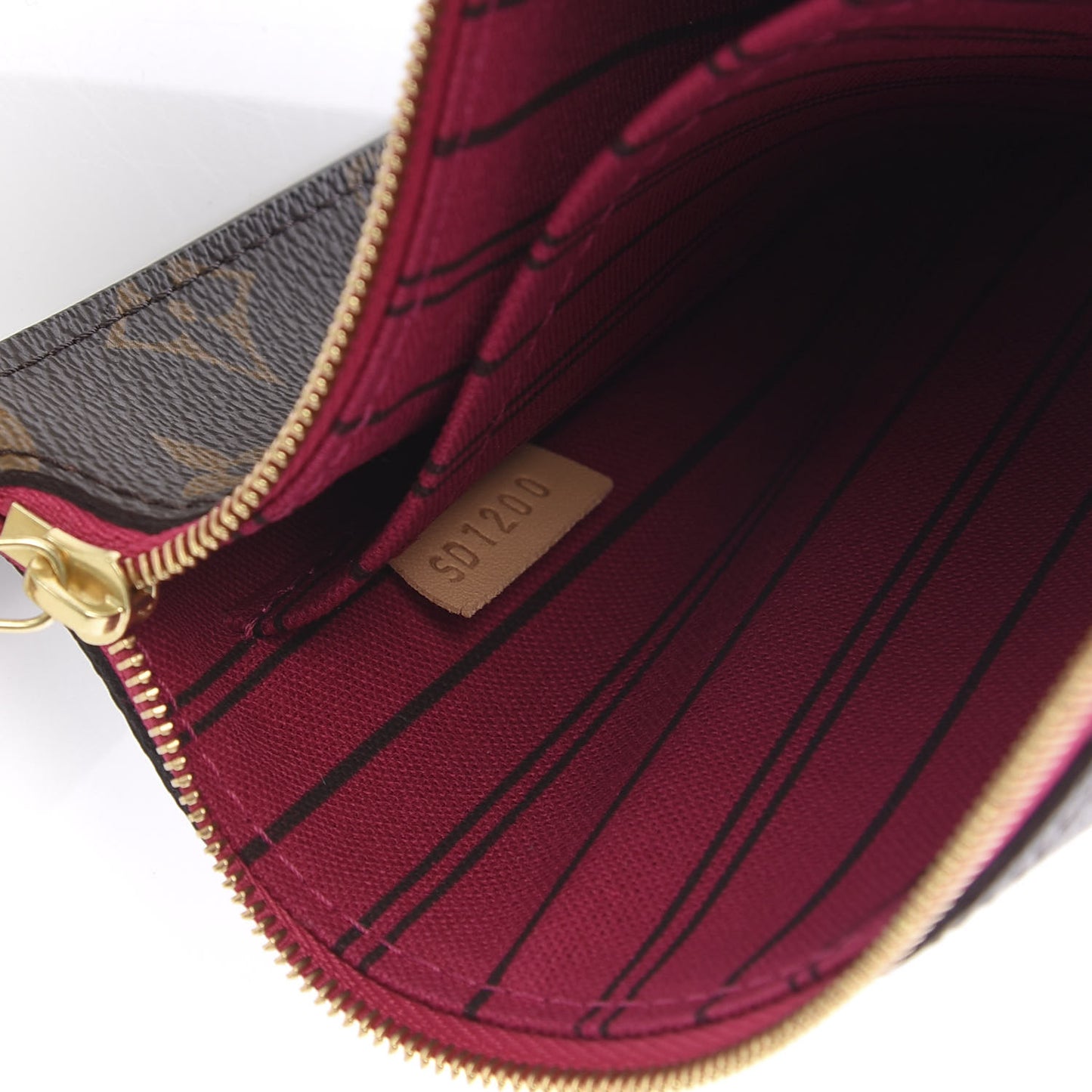 Monogram Neverfull MM GM Pochette Pivoine