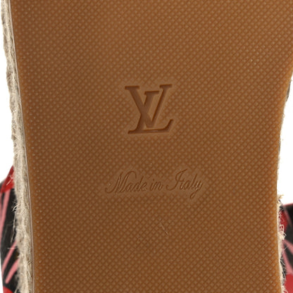 Louis Vuitton Monogram Jungle Dots Hibiscus Espadrille Sandals 39 Sugar Pink Poppy 8 of 8