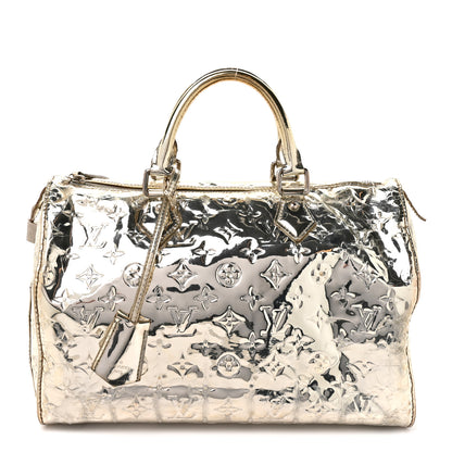 Louis Vuitton Monogram Miroir Speedy 30 Gold 1 of 19
