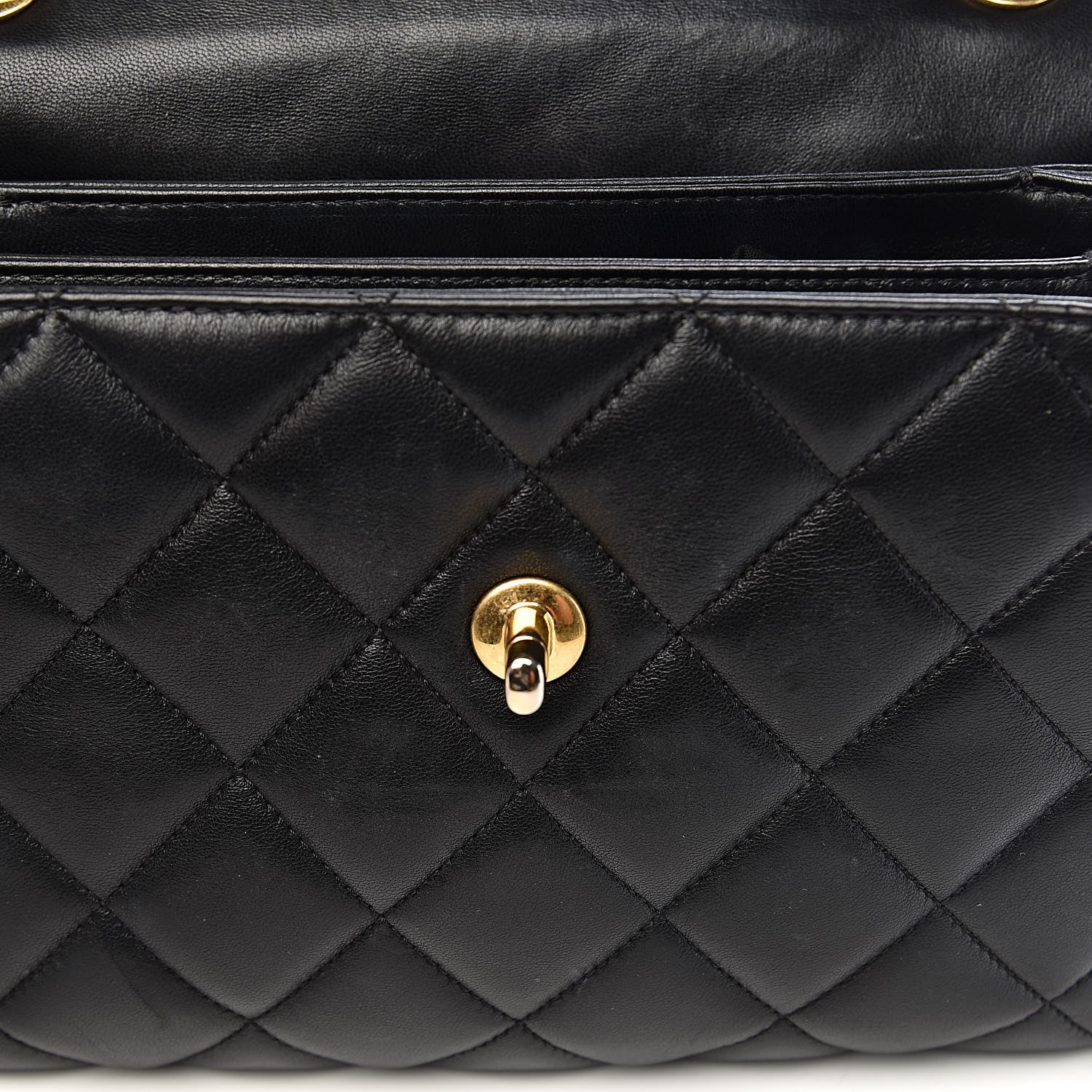 Chanel Lambskin Quilted Small Trendy CC Dual Handle Flap Bag Black 12 of 16