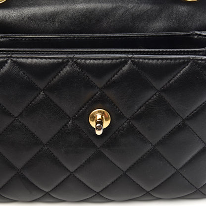 Chanel Lambskin Quilted Small Trendy CC Dual Handle Flap Bag Black 12 of 16