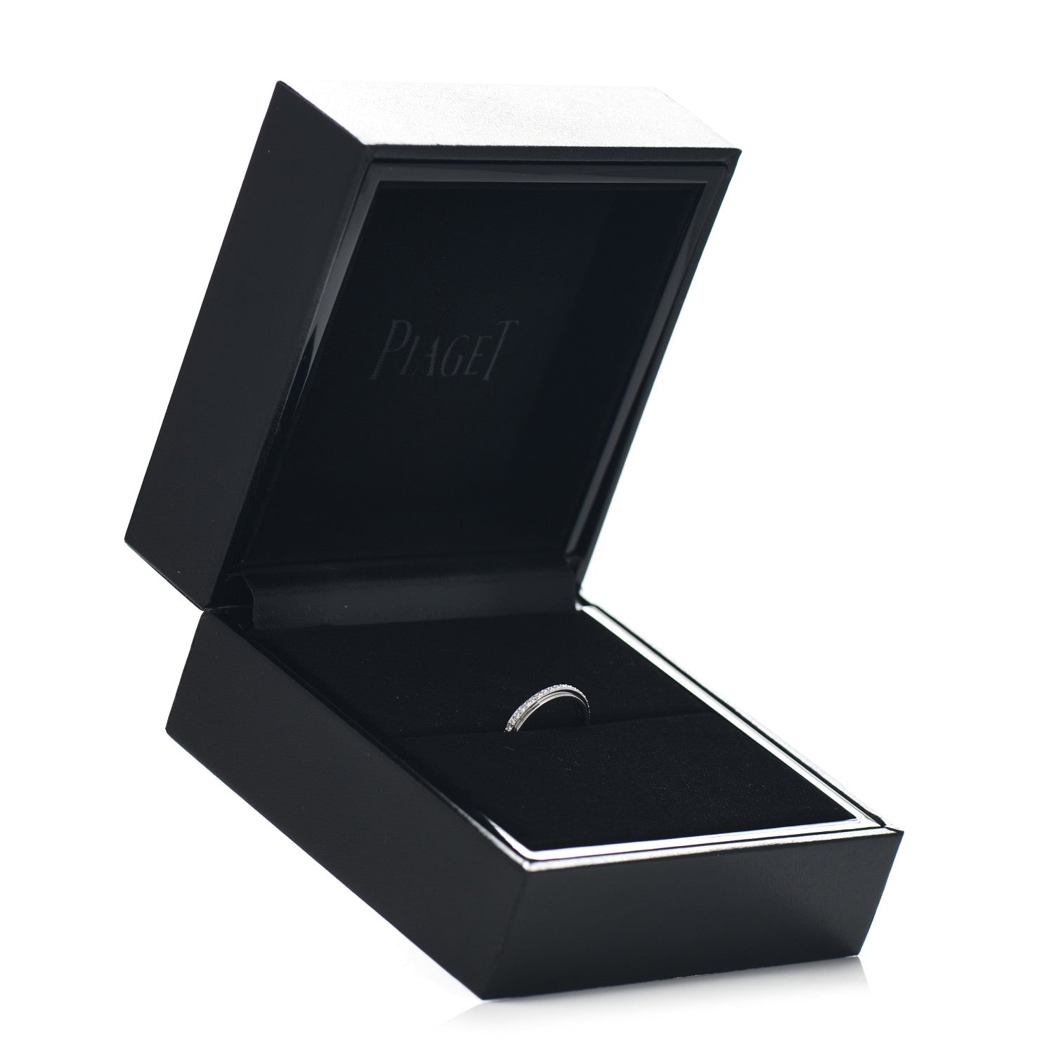 Piaget 18K White Gold Diamond .35ctw Possession Wedding Band Ring 50 5.25 5 of 5