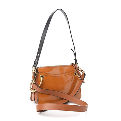 Chloe Patent Small Roy Bag Caramel 3 of 9