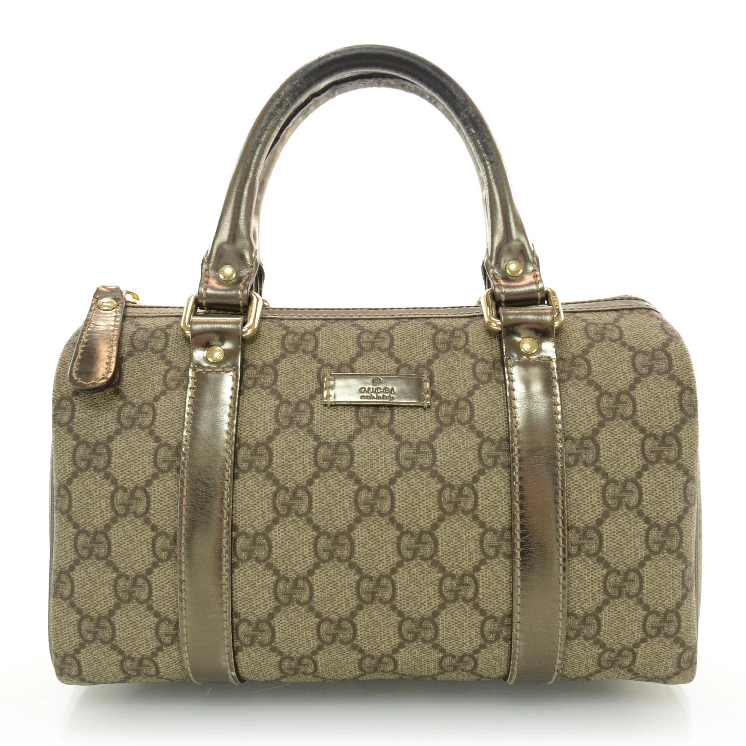 Gucci Monogram Small Joy Boston Metallic 1 of 7