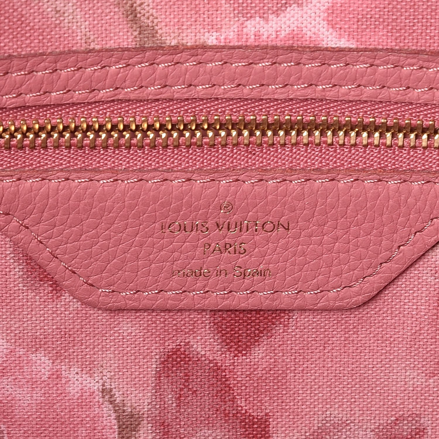 Louis Vuitton Monogram Articles de Voyage Ikat Neverfull MM Rose Velours 8 of 9