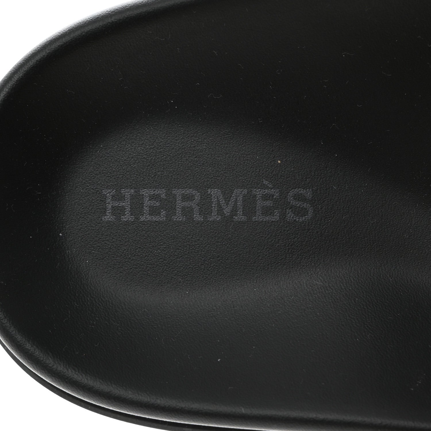 Hermes Calfskin Womens Chypre Sandals 38.5 Black 6 of 9