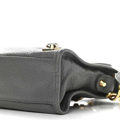Balenciaga Chevre Gold Metallic Edge Hardware Mini City Gris Acier 11 of 11