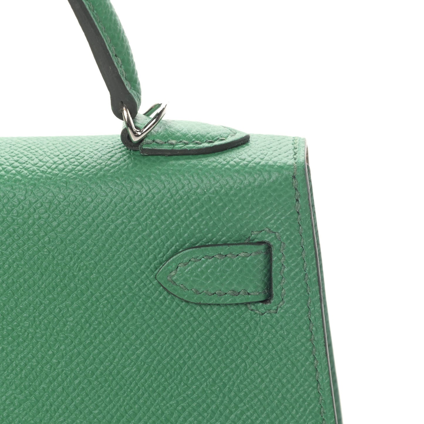 Epsom Verso Mini Kelly Sellier 20 Cactus Paille