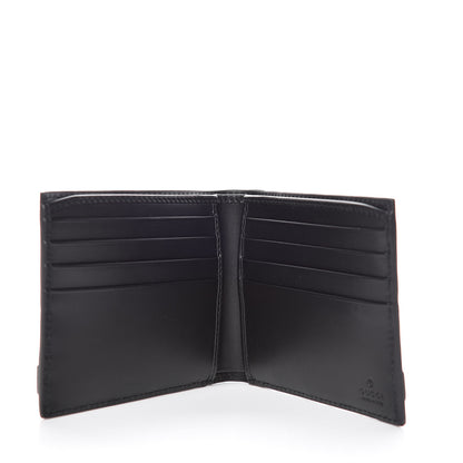 Gucci Guccissima Signature Bi-Fold Wallet Black 5 of 8