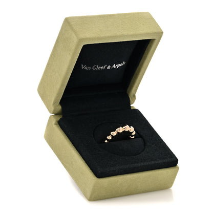 Van Cleef & Arpels 18K Rose Gold Perlee Pearls of Gold Variation Ring 53 6.5 5 of 5