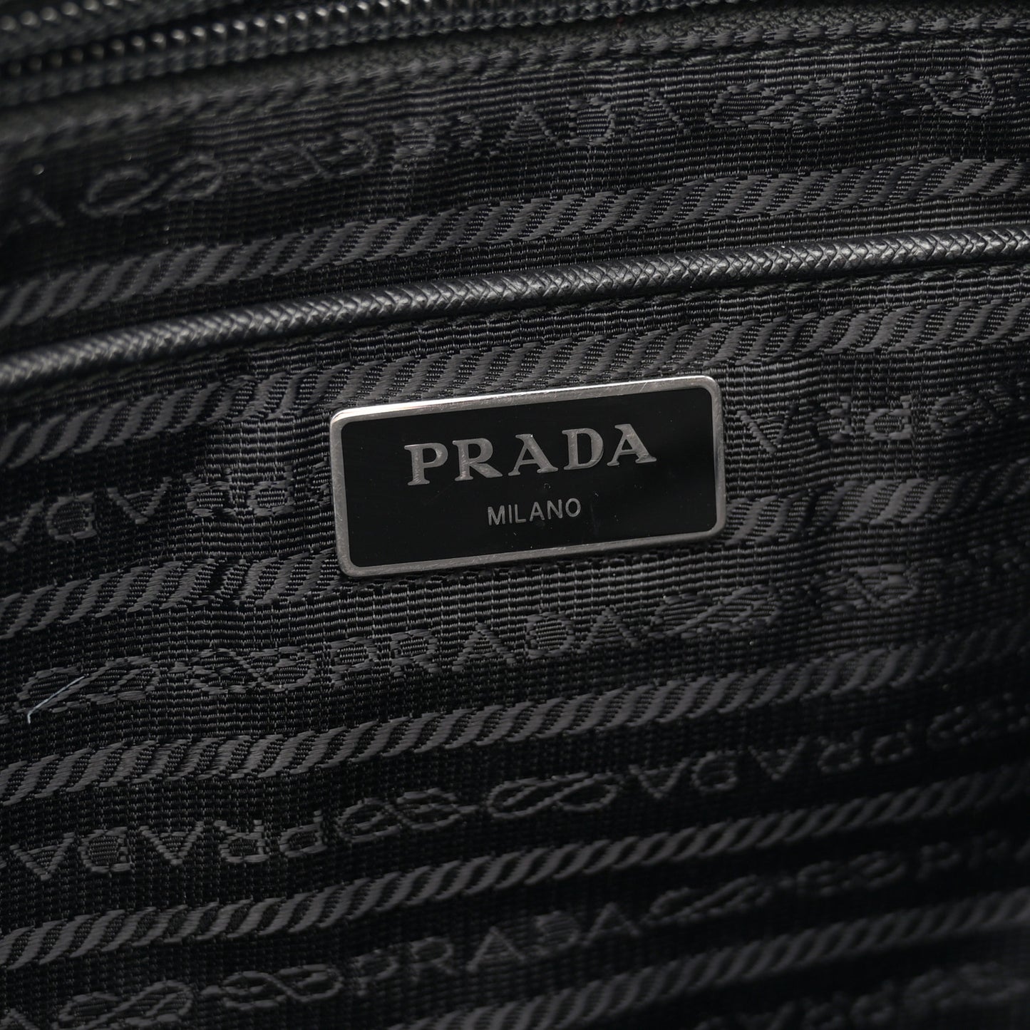 Nylon Vela East West Shopper Tote Black