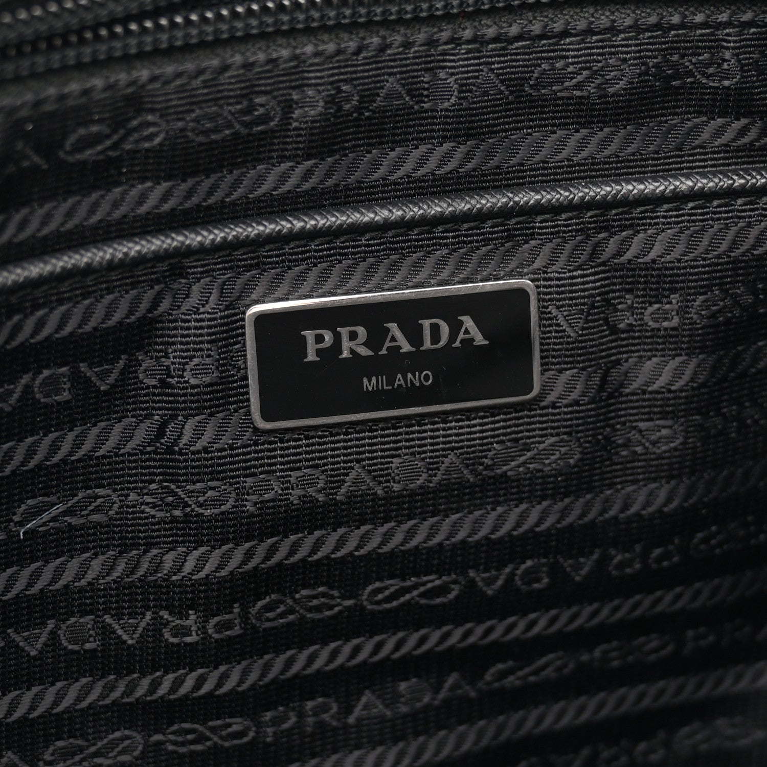 Prada Nylon Vela East West Shopper Tote Black 6 of 12