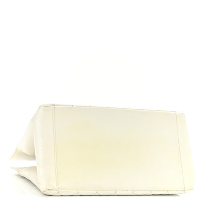 Chanel Caviar Quilted CC Tote White 4 of 17