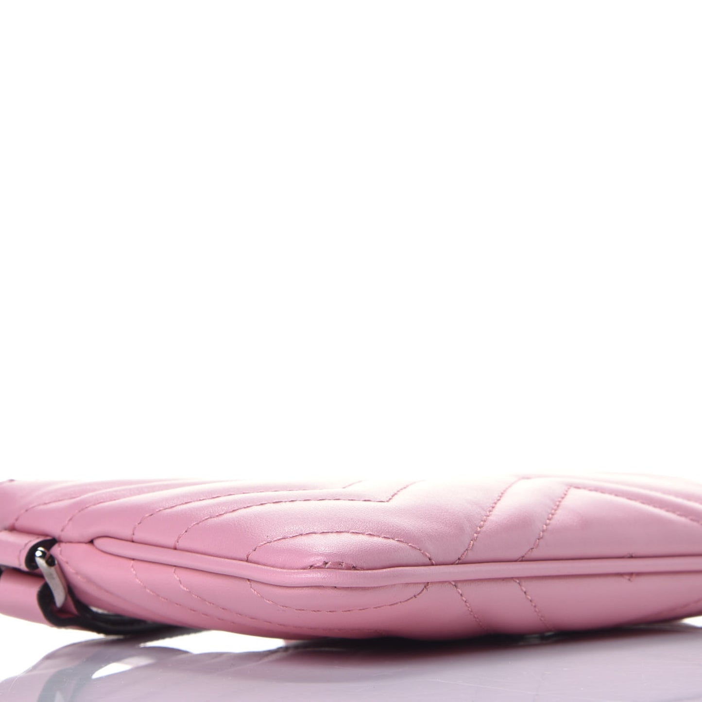 Calfskin Matelasse GG Marmont Wrist Wallet Wild Rose