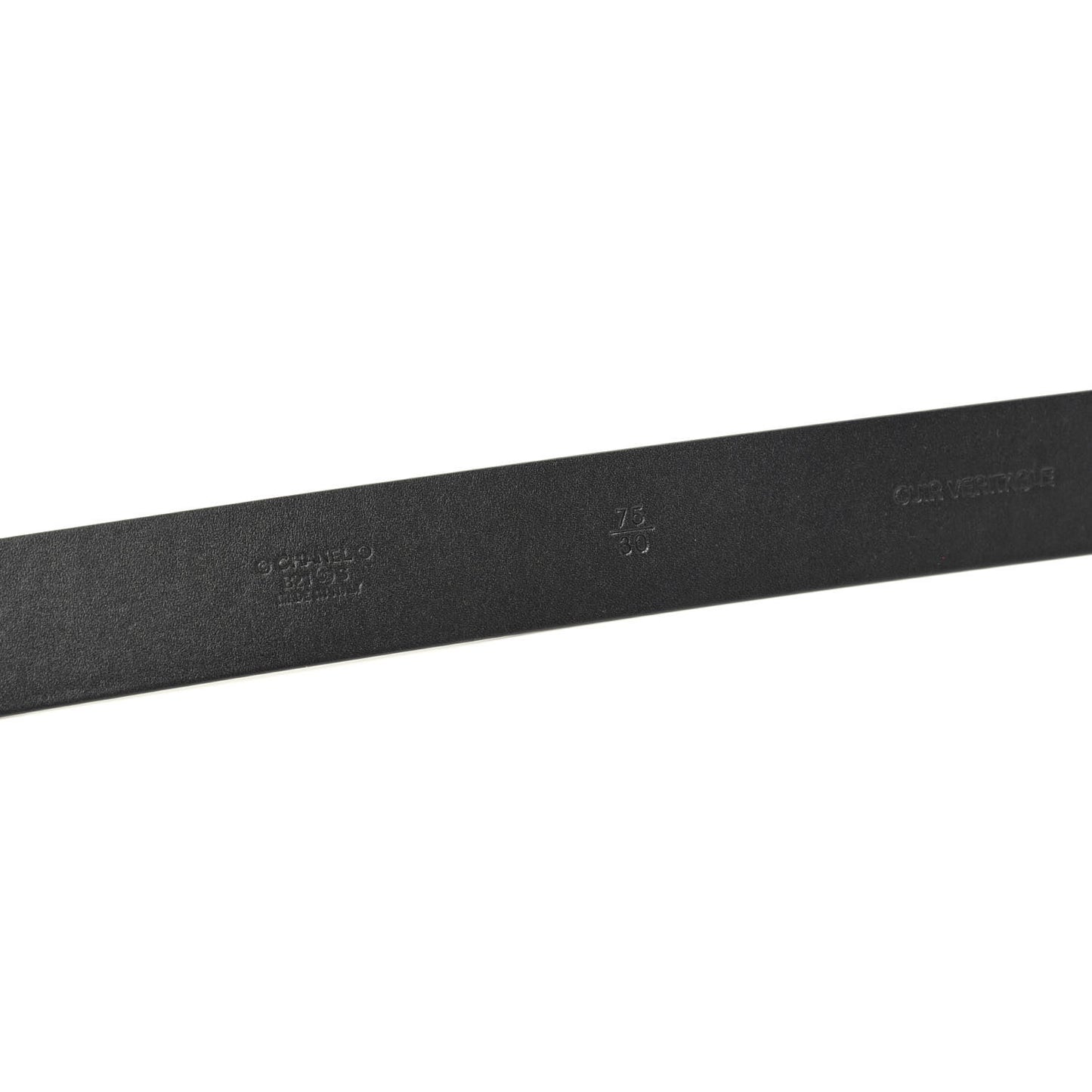Calfskin CC Chain Belt 75 30 Black
