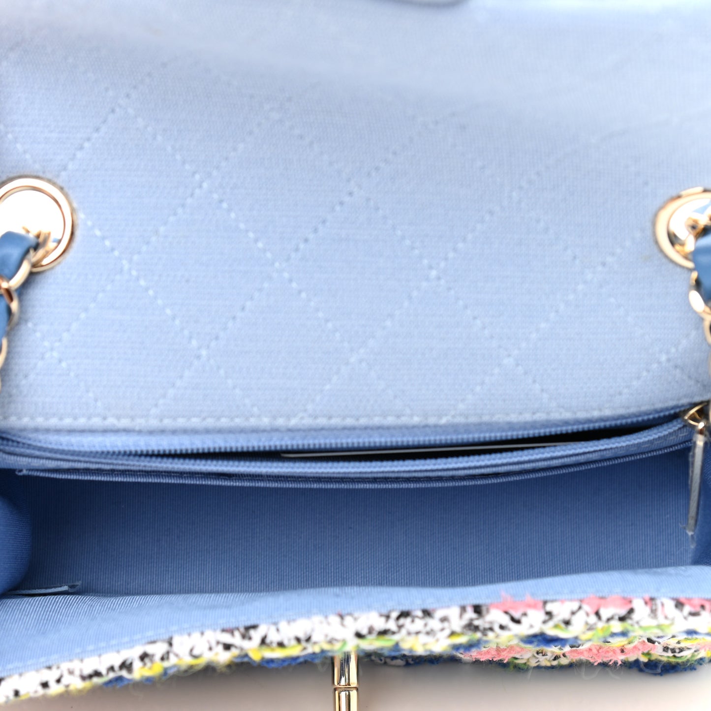 Knit Mini Rectangular Flap Multicolor