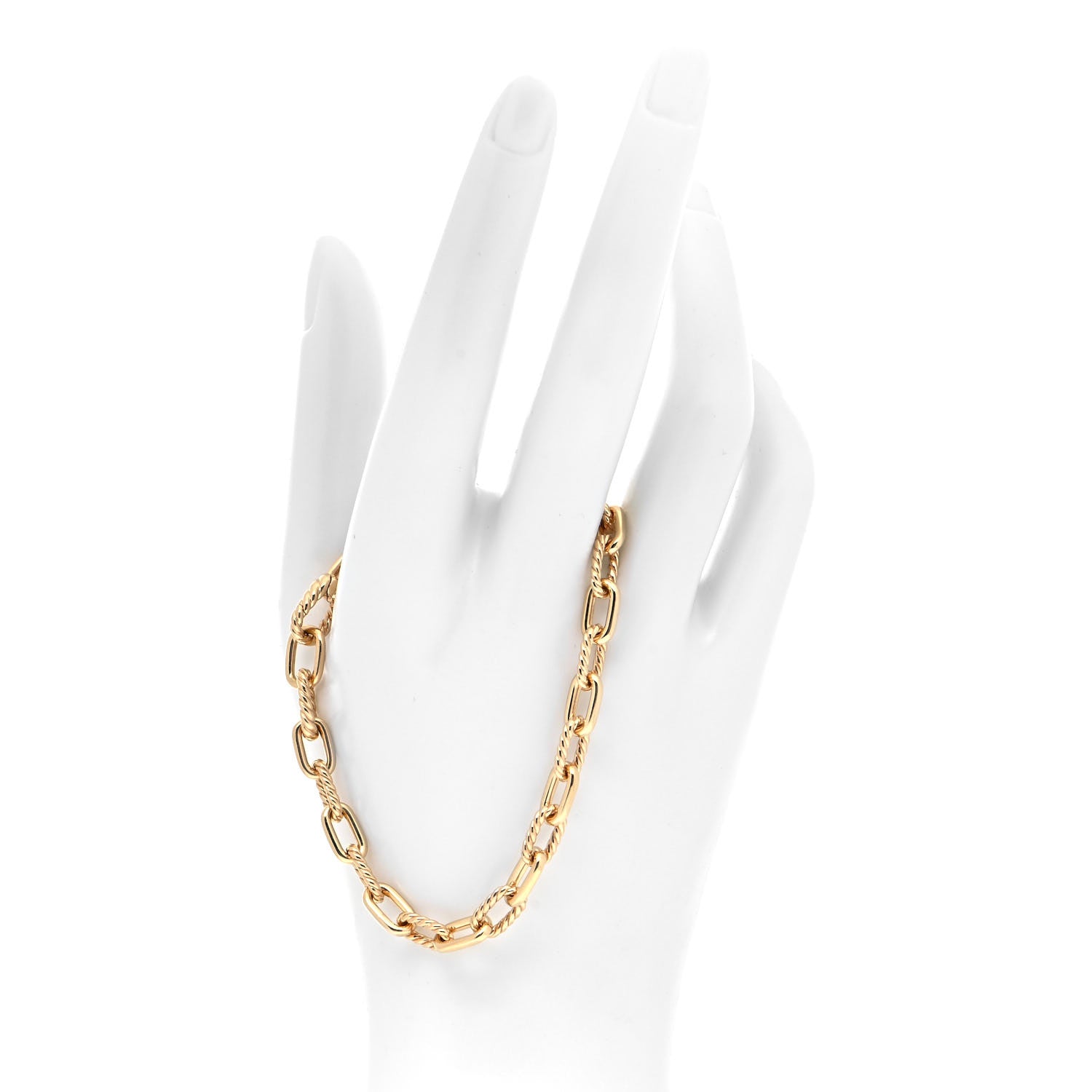 David Yurman 18K Yellow Gold 6mm Madison Classic Chain Bracelet 2 of 5