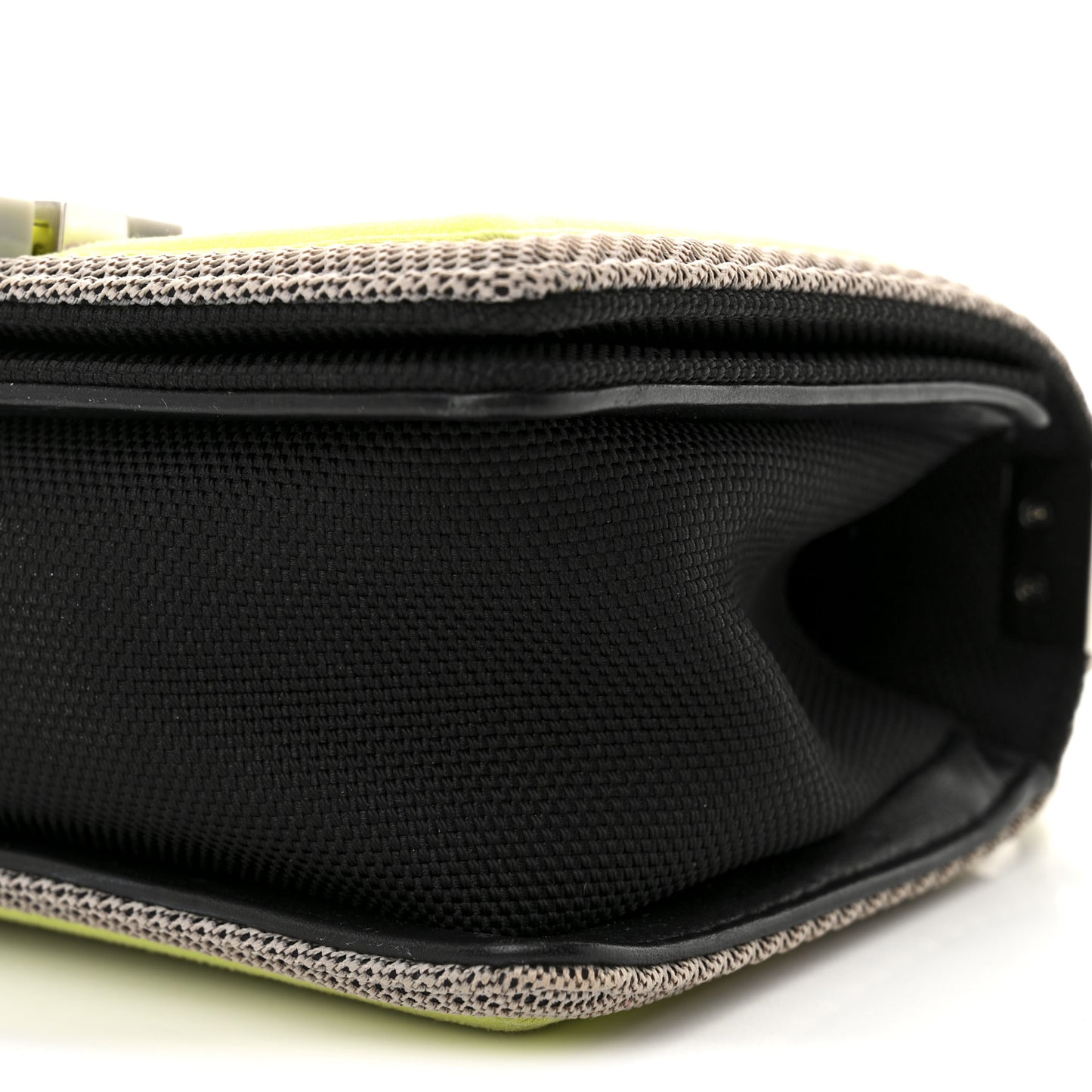 Canvas Quilted Small Fluo Boy Flap Black Grey Yellow