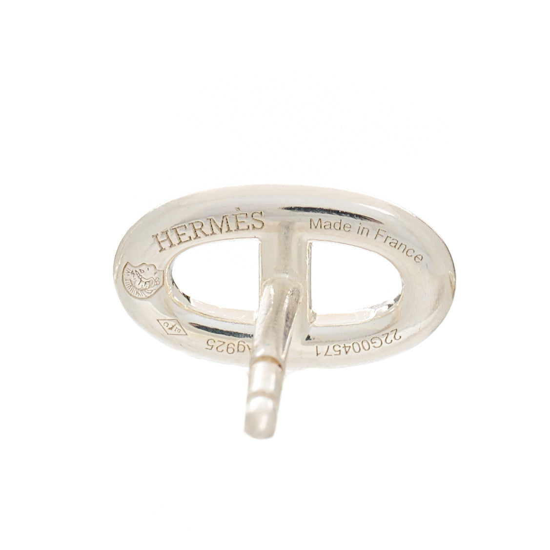 Hermes Sterling Silver TPM Farandole Earrings 4 of 4