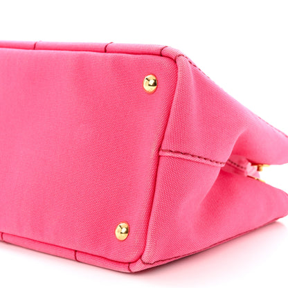 Prada Canapa Small Logo Tote Peonia 10 of 12