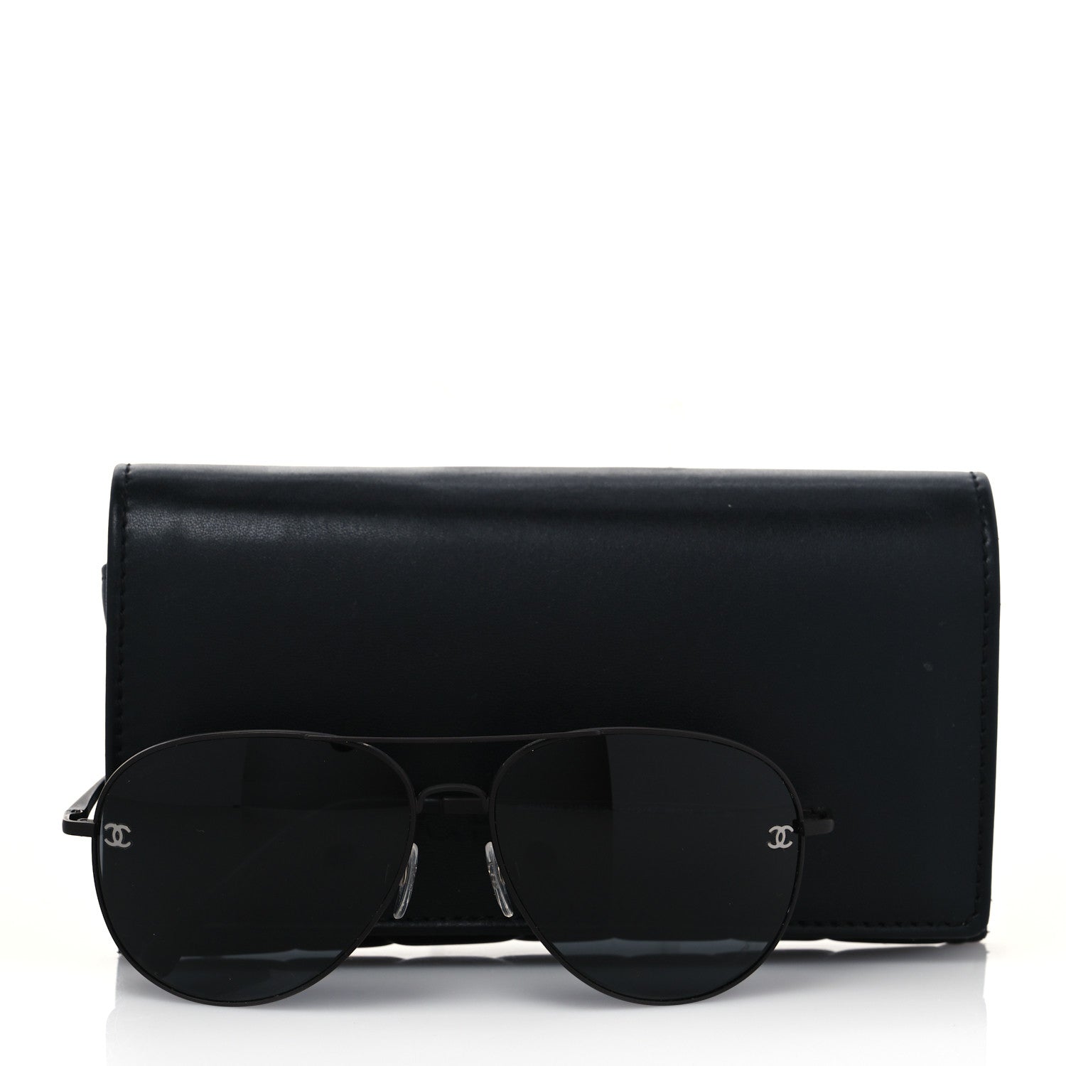Chanel Aviator CC Sunglasses 4189-T-Q Matte Brown Dark Grey 8 of 8