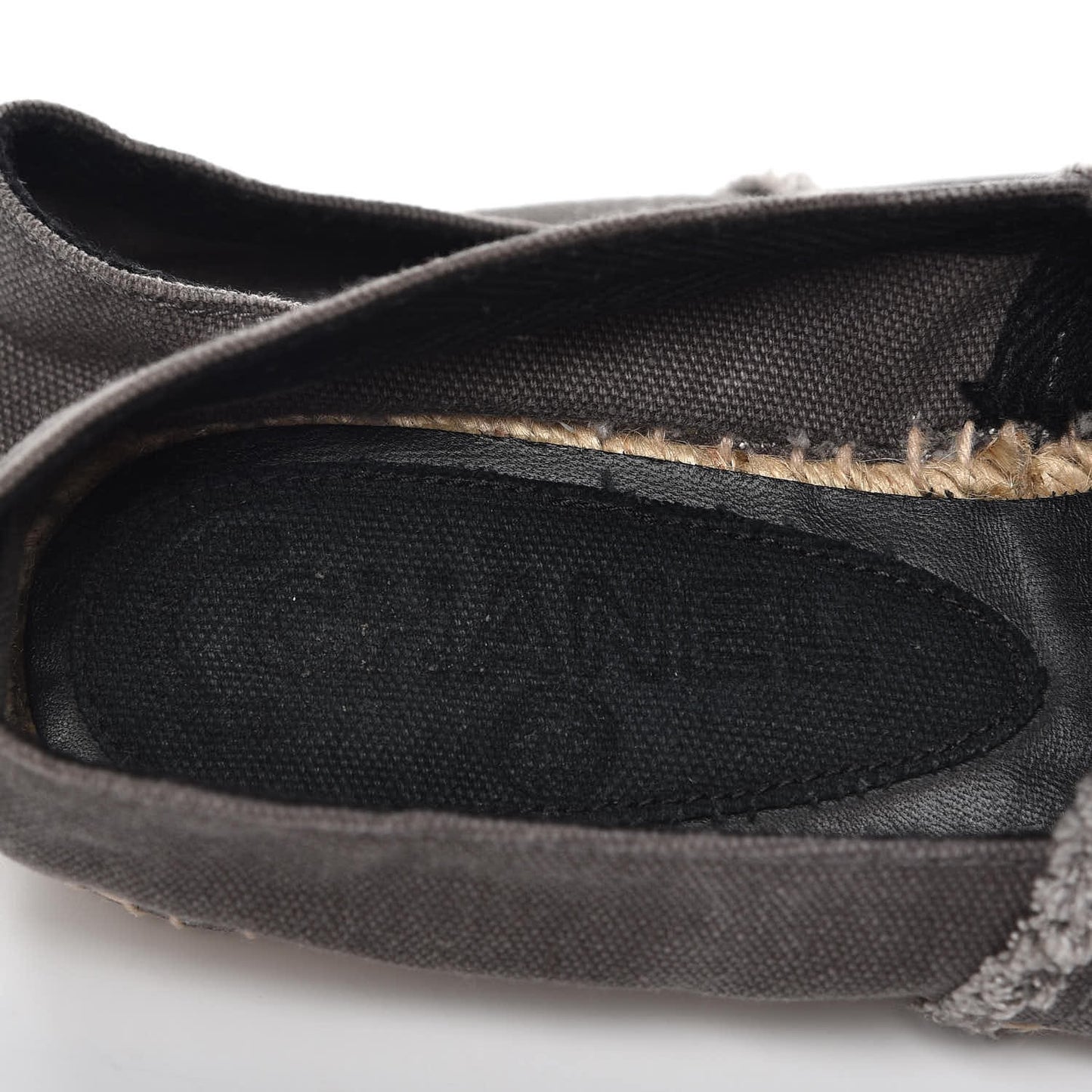 Denim Toile CC Espadrilles 38 Grey Black