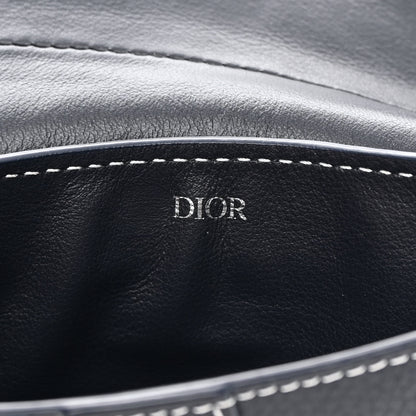 Christian Dior X KAWS Grained Calfskin Saddle Wristlet Blue 6 of 12