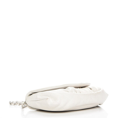 Chanel Caviar Half Moon Wallet On Chain WOC White 4 of 14