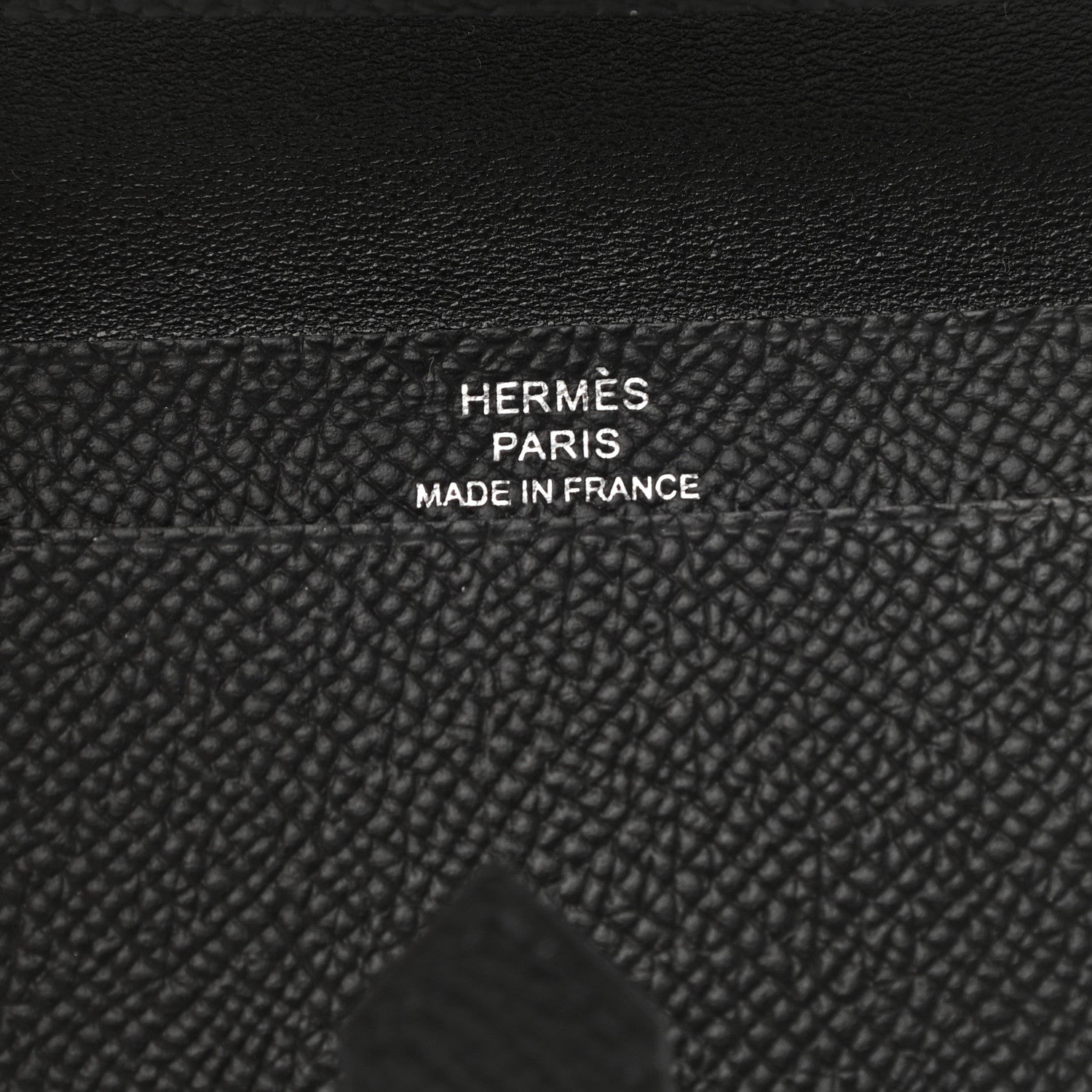 Hermes Epsom Monochrome Bearn Card Holder Wallet Black 5 of 5