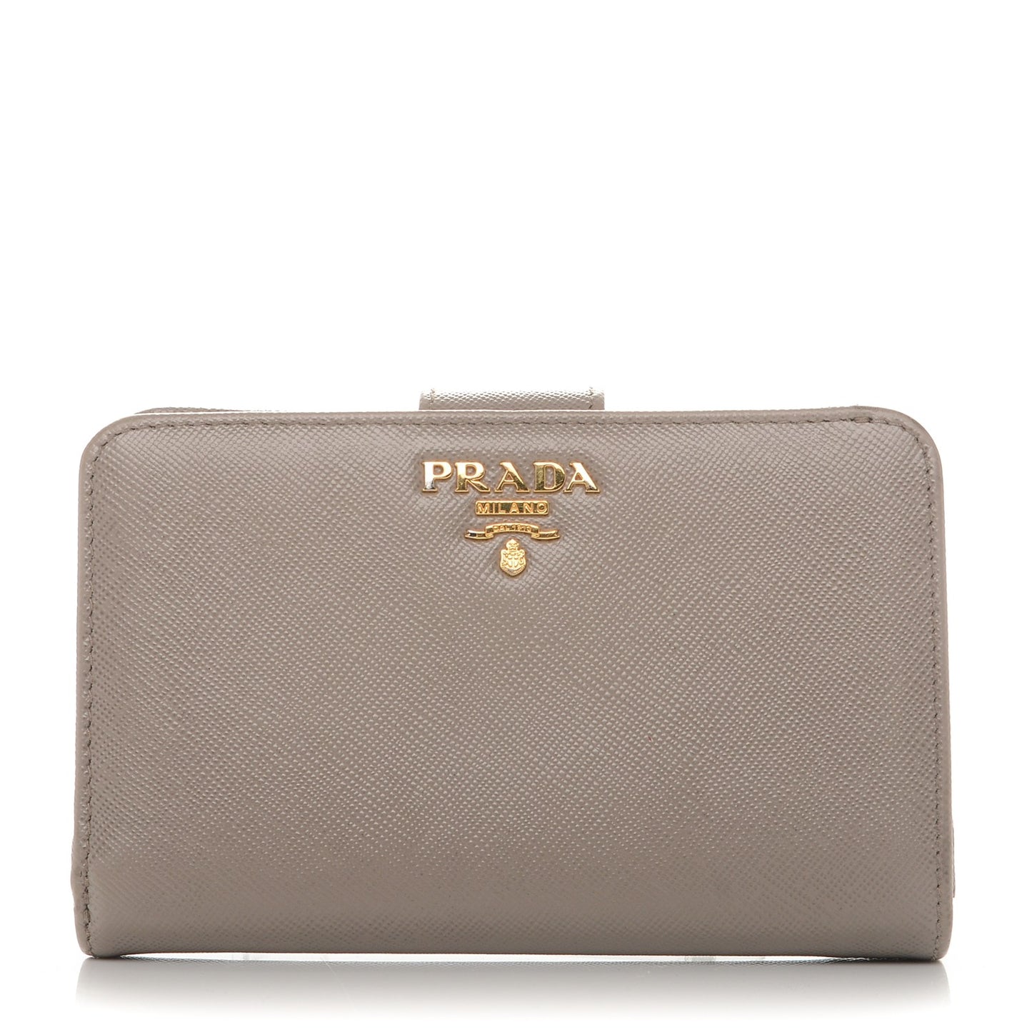 Saffiano Metal Compact Wallet Argilla