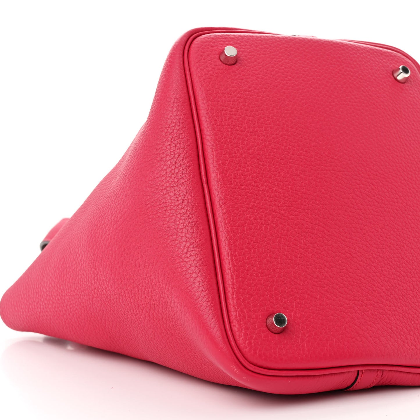 Taurillon Clemence Swift Eclat Picotin Lock 22 MM Framboise Rouge Sellier