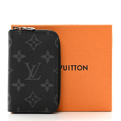 Louis Vuitton Monogram Eclipse Zippy Coin Purse Vertical 7 of 7