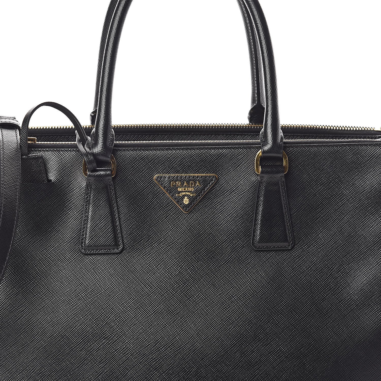 Prada Saffiano Large Galleria Double Zip Tote Black 7 of 9